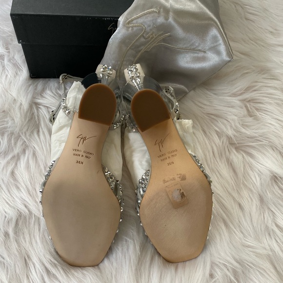 Giuseppe Zanotti silver crystal sandals - Picture 4 of 4